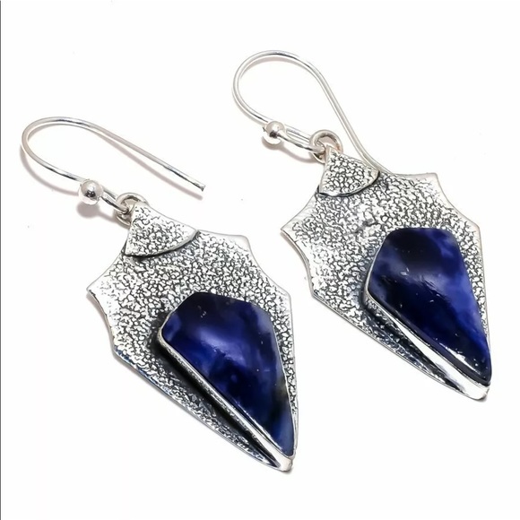 Jewelry - Sodalite sterling silver earrings